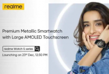Realme的Watch S，Watch S Pro，Buds Air Pro Master Edition将于12月23日推出